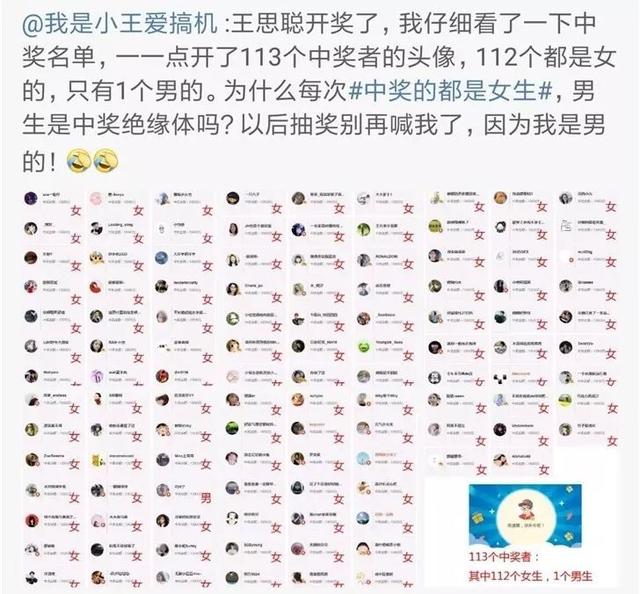 王思聰抽獎引發微博危機公關,你可能已經被判定成機器人